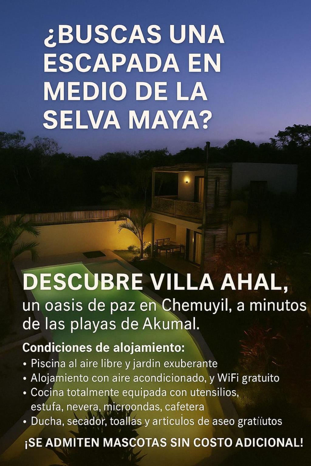 Villa Ahal, Chemuyil Zewnętrze zdjęcie